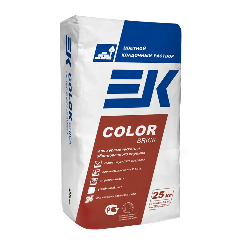 Цветной кладочный раствор ЕК COLOR BRICK